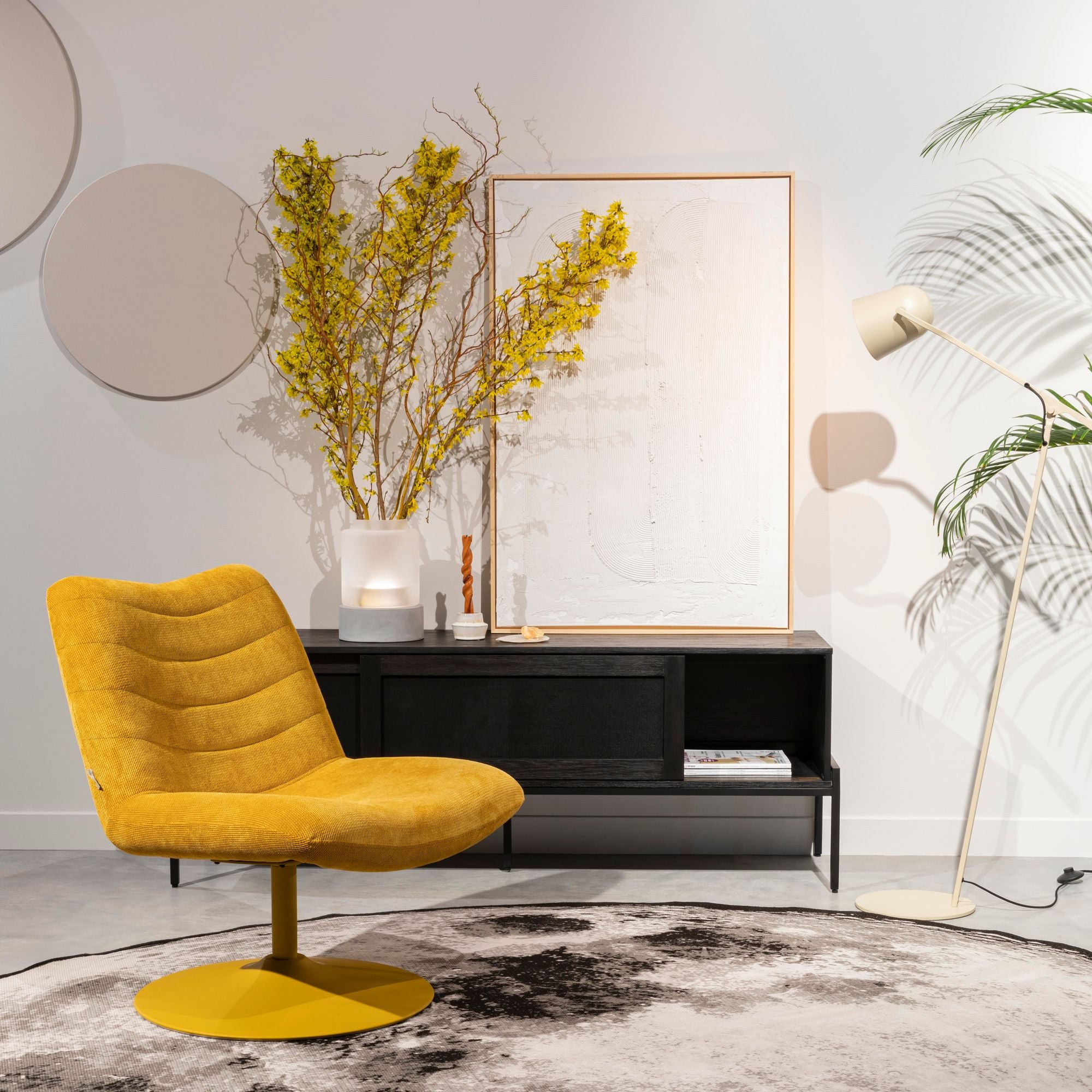 Zuiver Lau Brown Rice Floor Lamp
